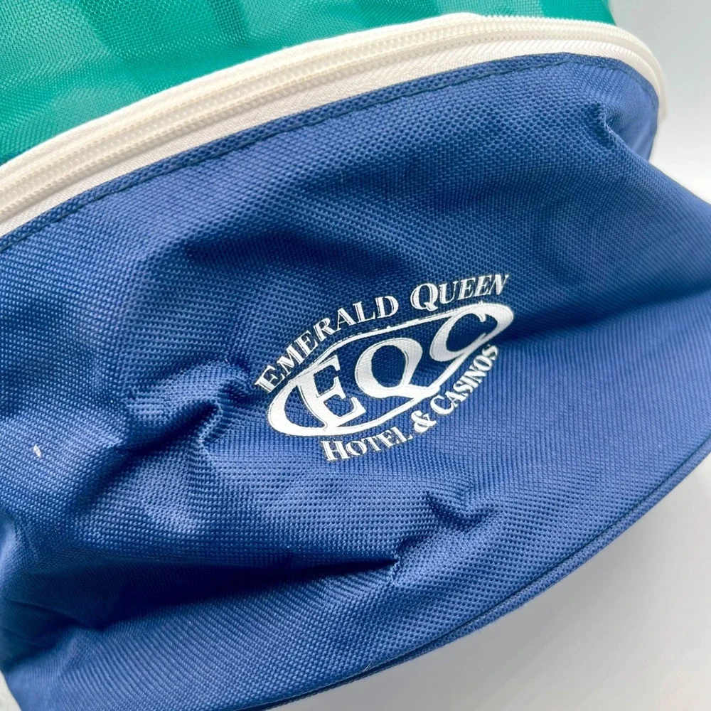 Seattle Maariners‎ Mesh Beach Backpack Drawstring Aqua Blue Travel Gym Bag